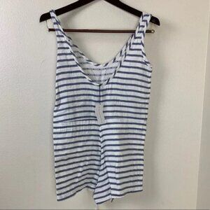 Solid & Striped Romper Size XS white and blue summer spring romper
